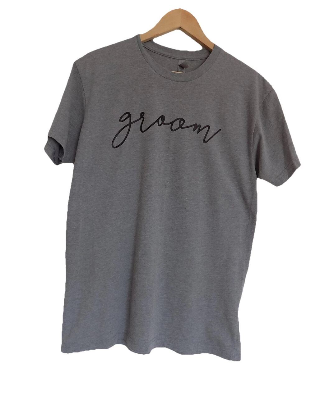 Groom t shirt tee size Medium